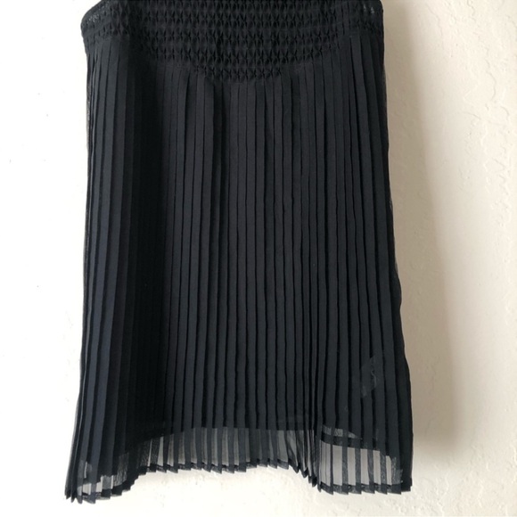 French Connection black sleeveless pleated top size 6 - Picture 4 of 16